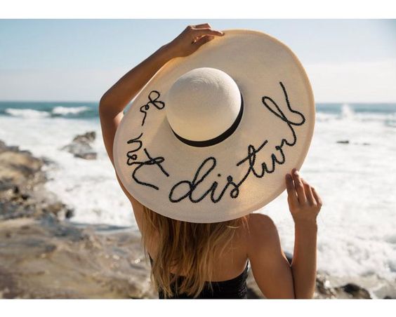 Beach Sun Hat - Do Not Disturb