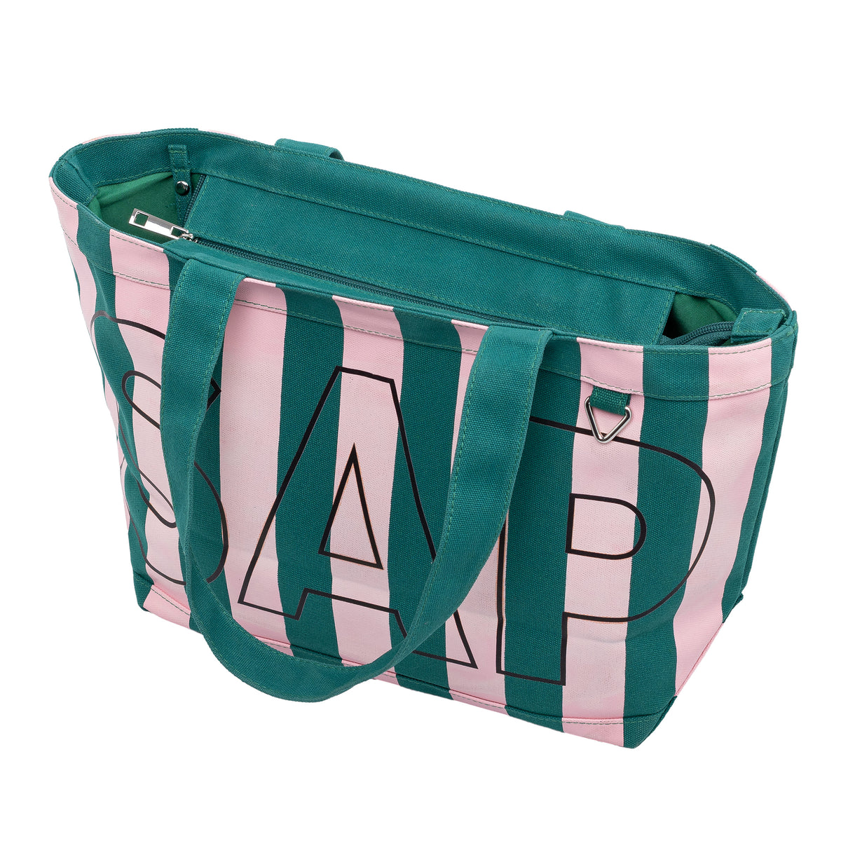 Luxe Striped Personalised Tote Bag