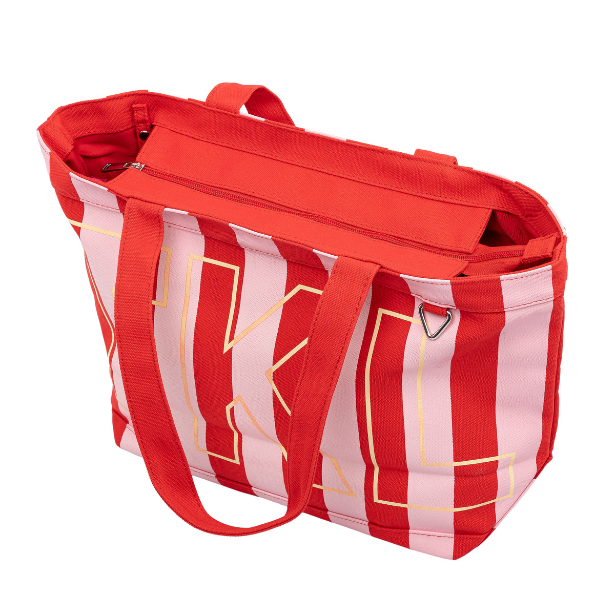 Luxe Striped Personalised Tote Bag