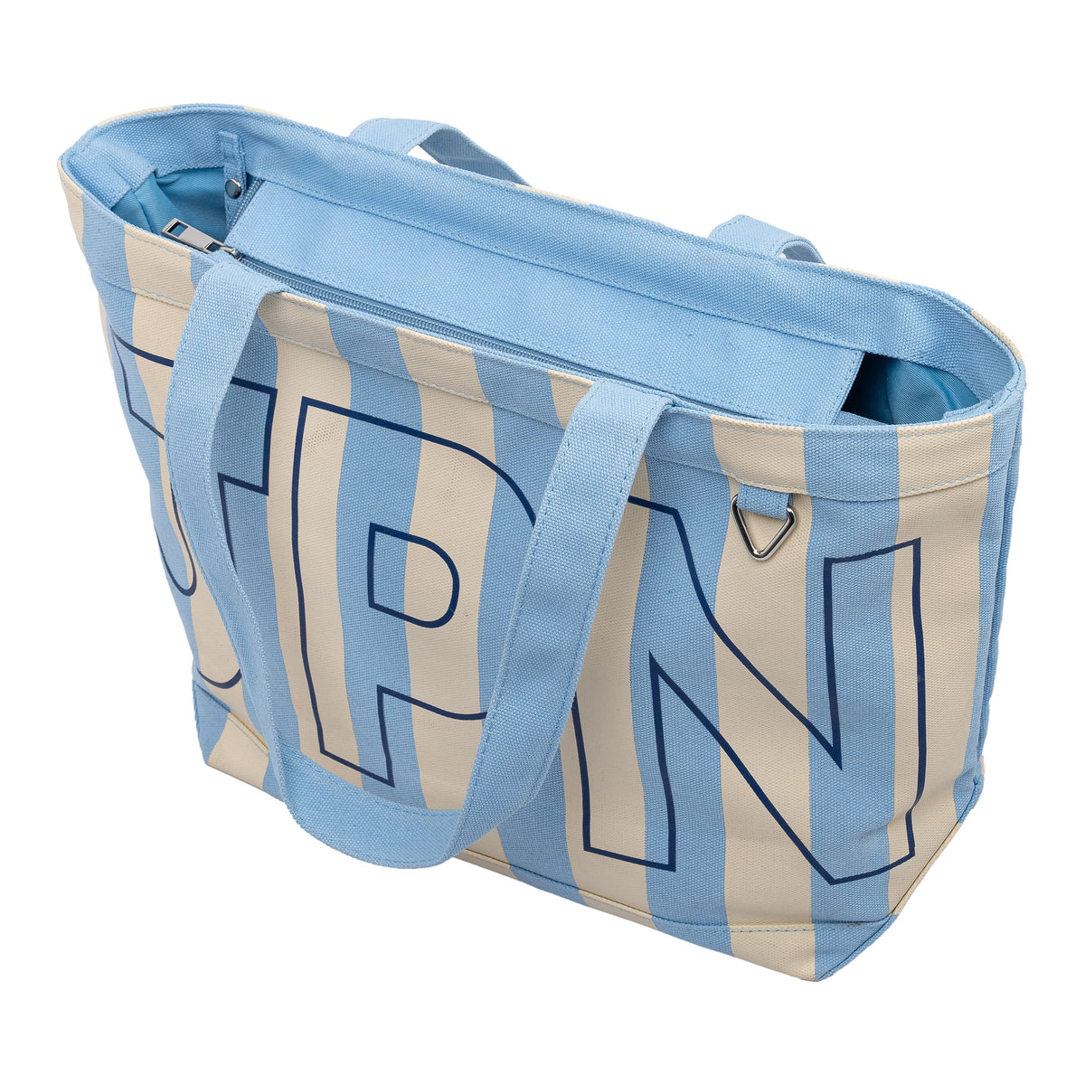 Luxe Striped Personalised Tote Bag
