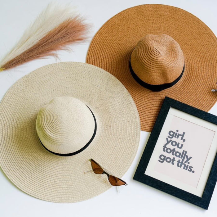 Plain Beach Floppy Hat