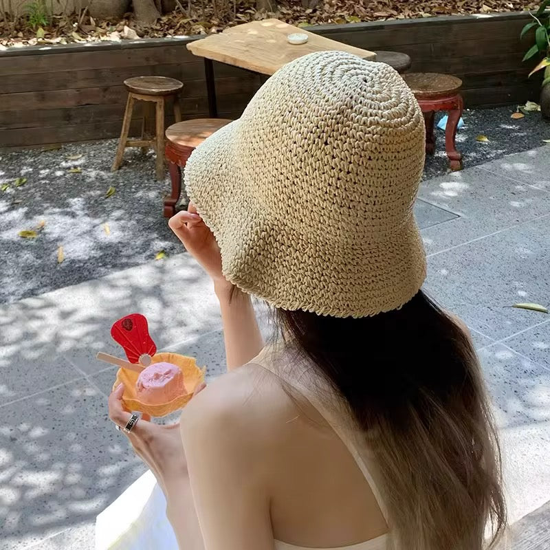 Luxe Raffia Bucket Hat