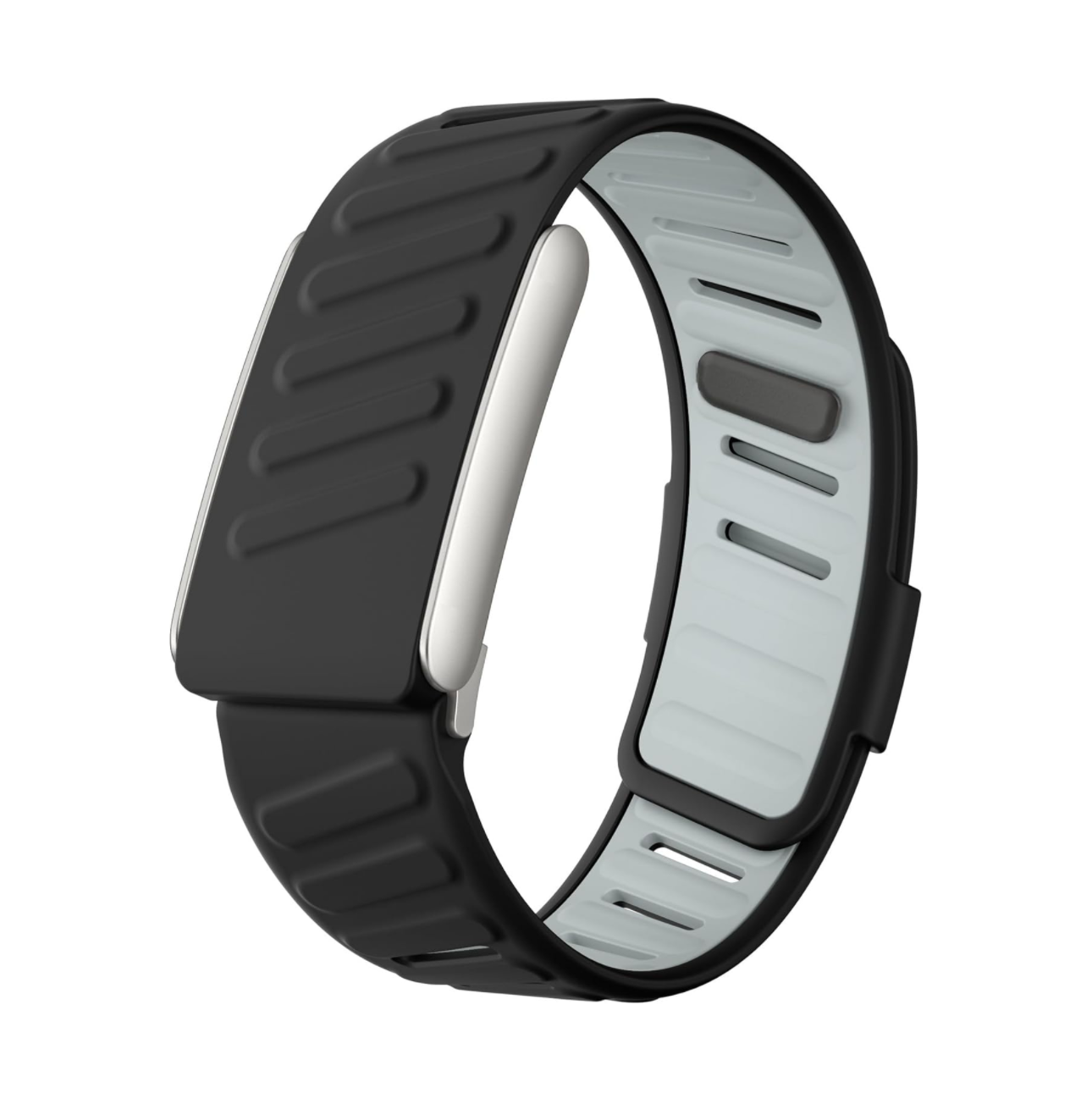 Whoop Silicon Band - Black/Grey - 4.0 & 5.0 Compatible ( One, Peak & MG )