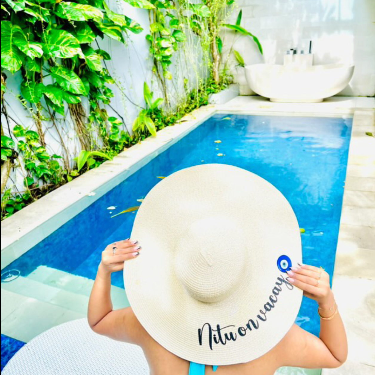 Personalised Beach Floppy Hat